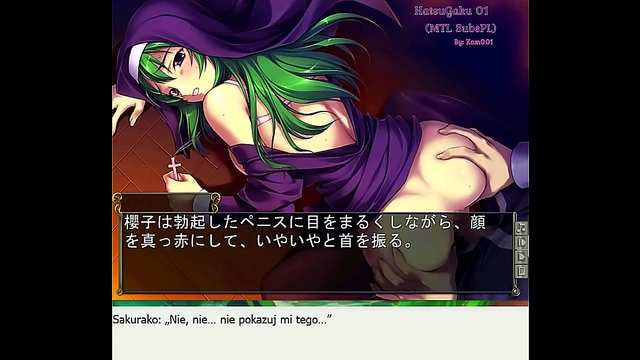Anime Student Gives Blowjob While Playing Game