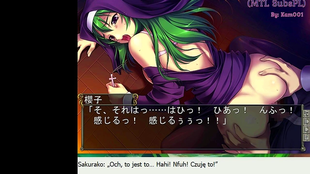 Anime Student Gives Blowjob While Playing Game