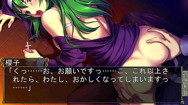 Anime Student Gives Blowjob While Playing Game