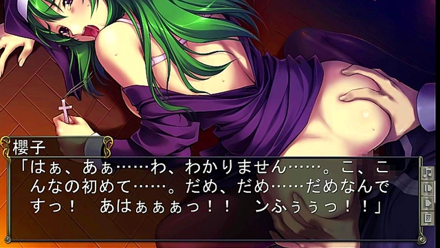 Anime Student Gives Blowjob While Playing Game