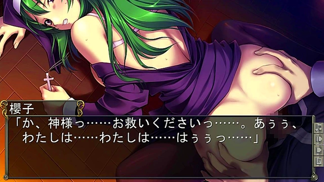 Anime Student Gives Blowjob While Playing Game