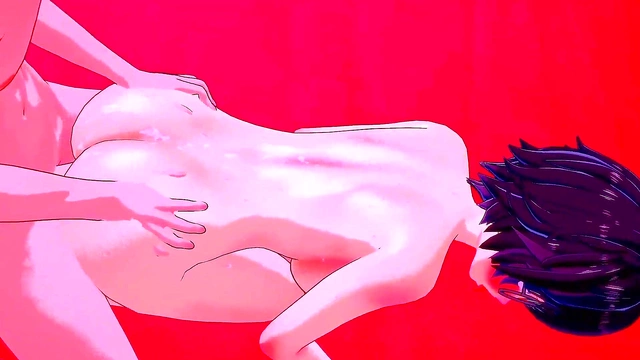 Busty Manga Beauty Squirts & Gets Anal Filled With Cream By Huge Dick