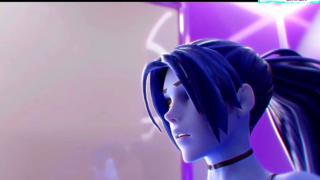 Widowmaker's Big-Titted Overwatch Anime Blowjob With Massive Cock & Ass For Cumshot Orgy
