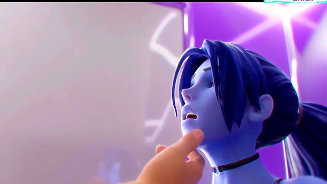 Widowmaker's Big-Titted Overwatch Anime Blowjob With Massive Cock & Ass For Cumshot Orgy