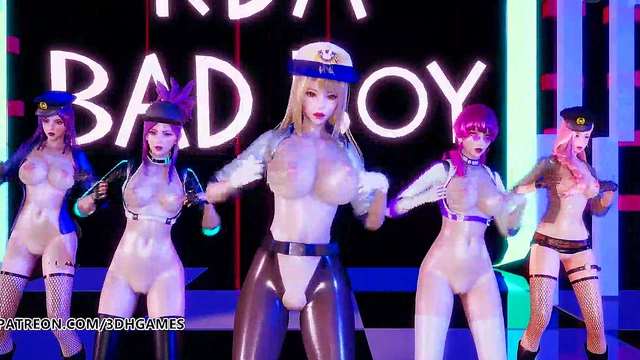 KPOP Blonde Babe Dances Hotly in Sexy 3D Anime for Naughty Fans' Pleasure Showdown