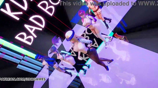 KPOP Blonde Babe Dances Hotly in Sexy 3D Anime for Naughty Fans' Pleasure Showdown