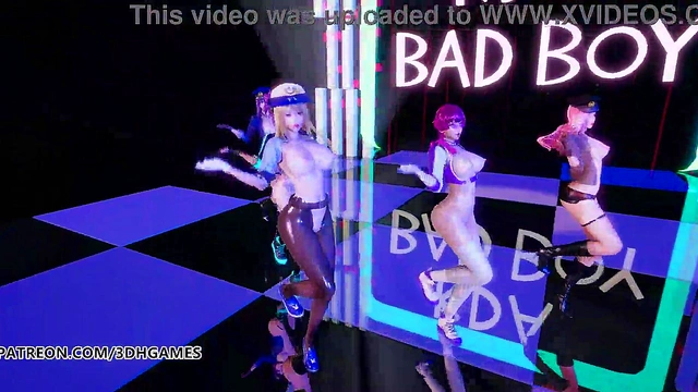 KPOP Blonde Babe Dances Hotly in Sexy 3D Anime for Naughty Fans' Pleasure Showdown