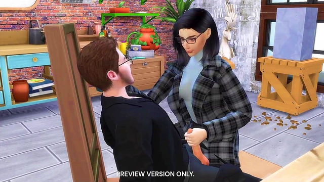 Anime Student Gets Rough Celebrity Threesome With Big-Cock Professor & Sculptor