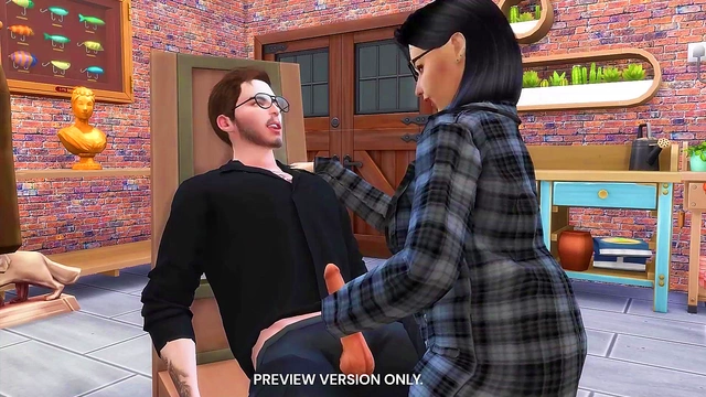 Anime Student Gets Rough Celebrity Threesome With Big-Cock Professor & Sculptor