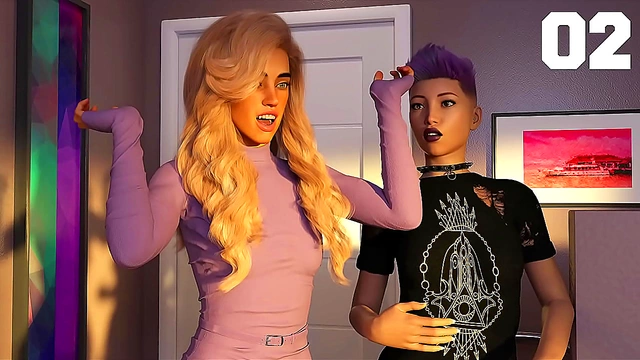 Blonde Teen Sluts Afterparty Handjob Ends With Futa Cum-In-Mouth