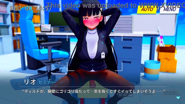 Sizzling Anime Rio Gets Nailed Hard by Giant Dildo for Wet Orgasms