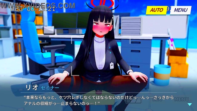 Sizzling Anime Rio Gets Nailed Hard by Giant Dildo for Wet Orgasms