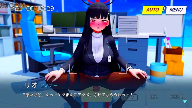 Sizzling Anime Rio Gets Nailed Hard by Giant Dildo for Wet Orgasms