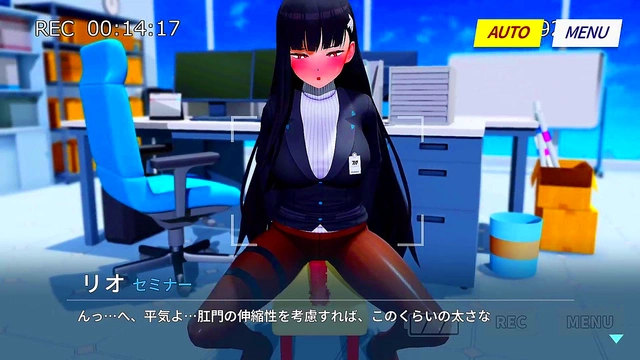 Sizzling Anime Rio Gets Nailed Hard by Giant Dildo for Wet Orgasms