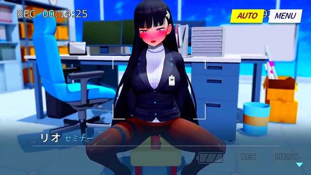 Sizzling Anime Rio Gets Nailed Hard by Giant Dildo for Wet Orgasms