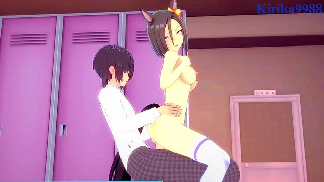 Uma Musume Anime Girl Gets Big Boobs Fucked Hard for CreamPie Finish
