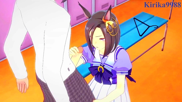 Uma Musume Anime Girl Gets Big Boobs Fucked Hard for CreamPie Finish