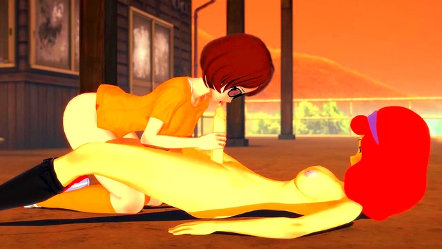 Daphne Fucks Velma With Futanari Cocks In 3D Scooby-Doo Anime Sex Scene