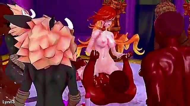 Redhead Anime Babe Engages in Steamy Mavuika Ritual Sex Act