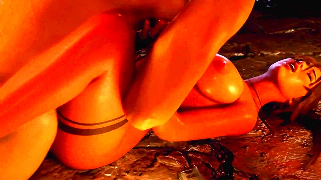 Animated Lara Croft Gives Blowjob Then Takes Anal In Doggy Style For Orgasmic Cumshot