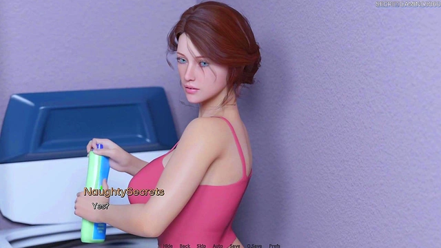 Big-Ass Busty MILF Tempts Him During Laundry