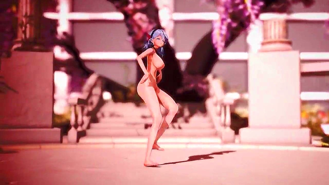 Big-Breasted Elda Fucks Firis Hard for Intense Pleasure in Anime Forest Sex Scene