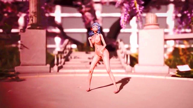 Big-Breasted Elda Fucks Firis Hard for Intense Pleasure in Anime Forest Sex Scene