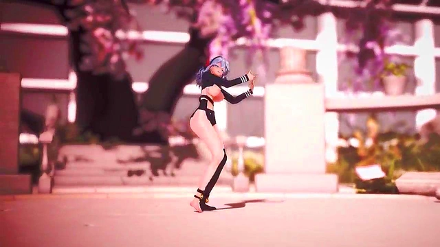 Big-Breasted Elda Fucks Firis Hard for Intense Pleasure in Anime Forest Sex Scene