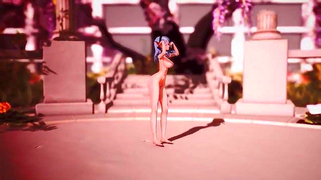 Big-Breasted Elda Fucks Firis Hard for Intense Pleasure in Anime Forest Sex Scene