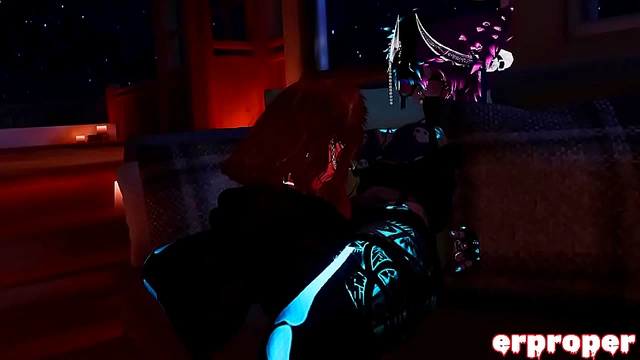 Busty MILF Seduces With Her Massive Boobs for A Hard Core 3D Anime Orgasm