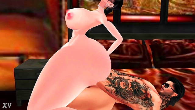 Hentai Cantrella Rides Hard For Wuthering Waves Game Orgasm Creampie