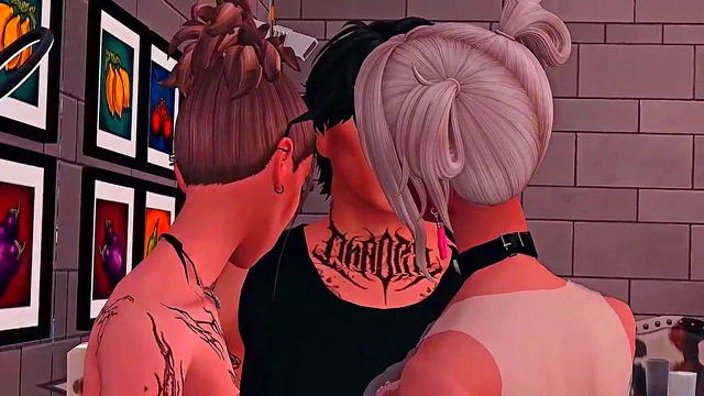 Groupies Seduce Musician for Hardcore Anime Group Sex Adventure & Creampie Orgy