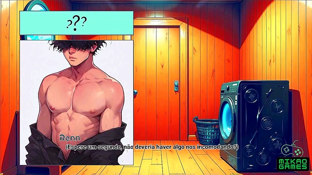 Camp of Friends Russian Voiceover Anime Gay Game Sex Scenes With Cutie Boys Together