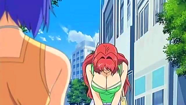 Brunette Anime Babe Gives Blowjob in Rough Sex Scene for Creampie Orgasm