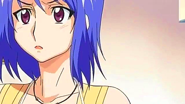 Brunette Anime Babe Gives Blowjob in Rough Sex Scene for Creampie Orgasm