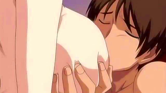 Brunette Anime Babe Gives Blowjob in Rough Sex Scene for Creampie Orgasm