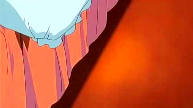 Brunette Anime Babe Gives Blowjob in Rough Sex Scene for Creampie Orgasm