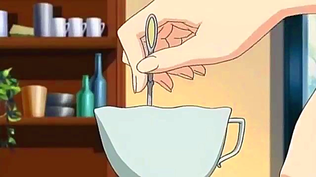 Brunette Anime Babe Gives Blowjob in Rough Sex Scene for Creampie Orgasm