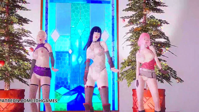 Passionate Taimanin Asagi Engages in Hardcore Anime Group Sex Adventure