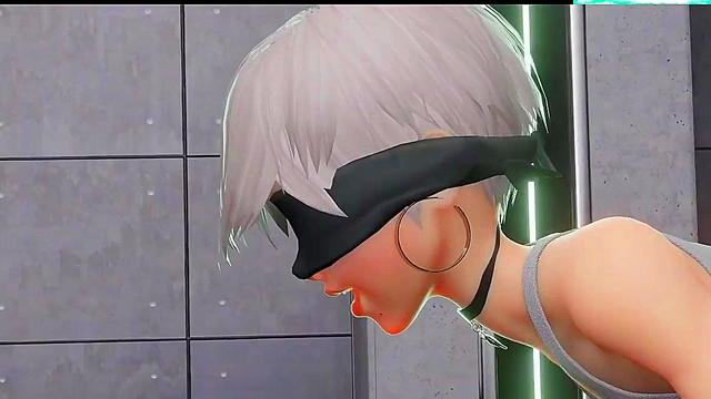 Horny Anime Babe With Big Boobs Sucks Dick And Gets Cumsplattered