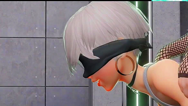 Horny Anime Babe With Big Boobs Sucks Dick And Gets Cumsplattered