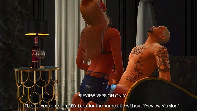 Big-Breasted Daraku Lady Gets Her Cravings Satisfied In Anime Style