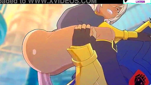 Horny Anime Virgin Fights Enemies for Hardcore Action Sex Scenes