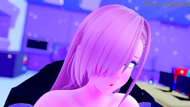 Big-Busted Sakurako Gets Her Boobs Fucked Hard In Anime Style Session