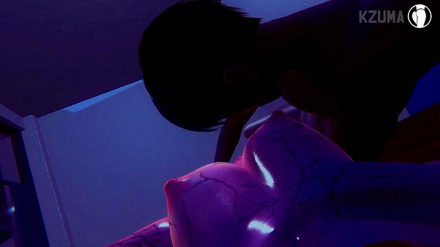 Big-Assed Anime Babe Gets Pounded by Big Dick for Disco Bathroom Orgasm