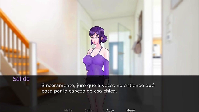 Sexy French Milf Twerks Seductively For Giant Cock In Busty Anime Game