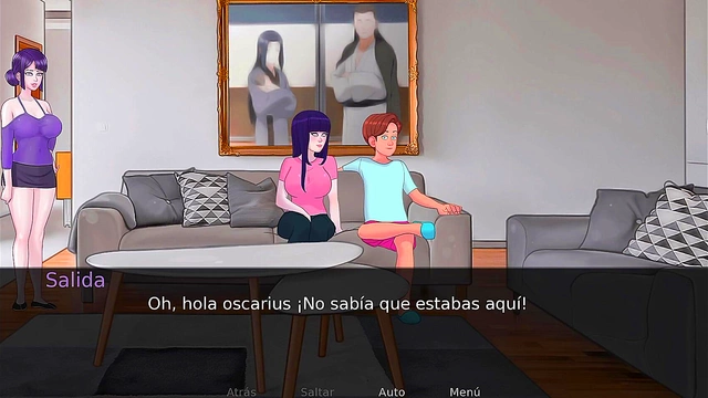 Sexy French Milf Twerks Seductively For Giant Cock In Busty Anime Game