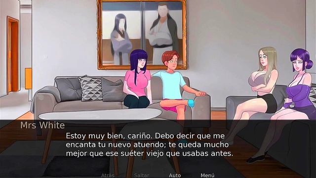 Sexy French Milf Twerks Seductively For Giant Cock In Busty Anime Game