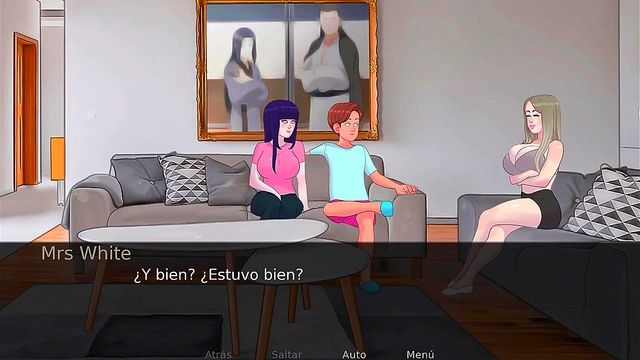 Sexy French Milf Twerks Seductively For Giant Cock In Busty Anime Game