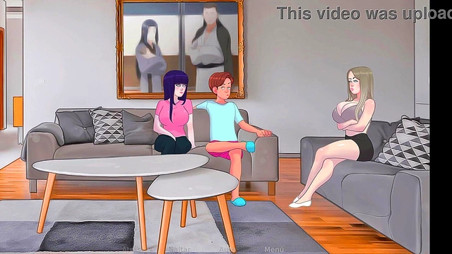 Sexy French Milf Twerks Seductively For Giant Cock In Busty Anime Game